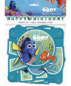 Birthday Jointed Banner - 6', Disney Finding Dory, 1 Pc 4 71fCRKP exL