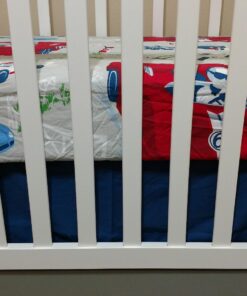 Little Love by NoJo Separates Collection Solid Crib Skirt, Navy Solid Navy 12 71fCUZmV1mL