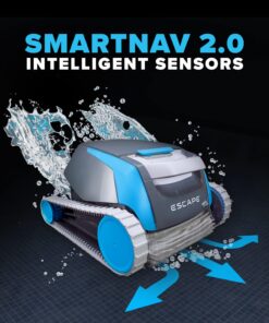 Dolphin Escape Robotic Pool Cleaner (2023 Model) — Massive Top-Loading Filter, Dual Motors, HyperBrush, HyperGrip Tracks, Smart Navigation — For Above Ground & In-Ground Pools up to 33ft 28 71fDBWl9zSL