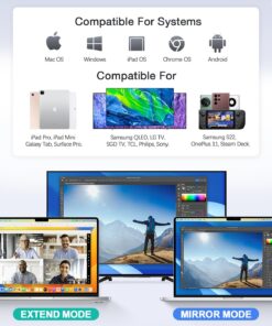 Hiearcool USB C Hub, USB C Multi-Port Adapter for MacBook Pro, 7 in 1 USB C to HDMI Hub Dongle Compatible for USB C Laptops and Other Type C Devices (4K HDMI USB3.0 SD/TF Card Reader 100W PD) Space grey 30 71fDSxPFQL