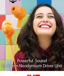 JVC HAFX5R Gumy Plus Inner Ear Headphones (Red) Raspberry Red One Size 11 71fDTM96xL