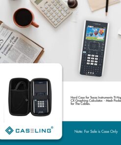 Caseling Case Fits Graphing Calculator TI Nspire CX II CAS/CX II/CX/CX CAS | Carrying Storage Travel Bag Protective Pouch. 20 71fDV2U7gqL