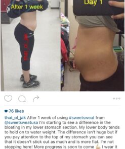 Sweet Sweat Workout Enhancer Roll-On Gel Stick - Sweat Harder and Faster, Helps Promote Water Weight Loss, Use with Sweet Sweat Waist Trimmer Original 29 71fDejIuAfL