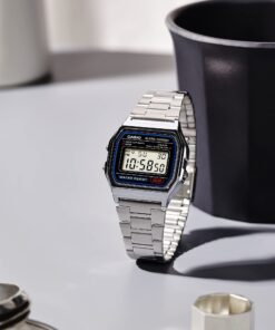 Casio Men's A158WA-1DF Stainless Steel Digital Watch 24 71fDgz1rHaL