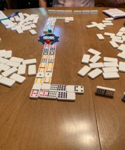 Spin Master Games Double Fifteen Color Dot Dominoes Game in a Tin (6029741) 40 71fEA0w7NL