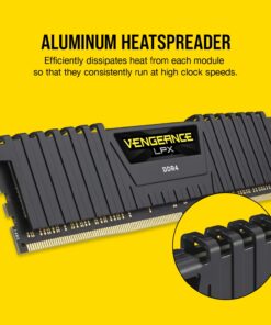 Corsair Vengeance LPX 16GB (2x8GB) DDR4 DRAM 2666MHz (PC4-21300) C16 Memory Kit - Black 16GB Kit (2x8GB) 25 71fFXHe5LL 3