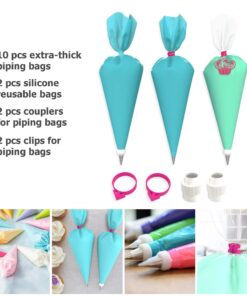 Cakebe Cupcake Decorating Kit 52 pcs Cake Decorating Kit and Cookie Decorating Kit Cake Decorating Set and Cookie Decorating Supplies with 32 Piping Tips 52 PCs Mint Cake Decorating Kit 23 71fFlb86QlL