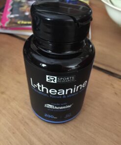 Sports Research Double Strength L-Theanine Supplement - Suntheanine Softgels for Focus, Relaxation & Alertness - Non-Drowsy Support Made with Coconut Oil, Non-GMO & Gluten Free - 200mg, 60 Count 34 71fFpH8hgoL