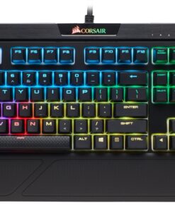 Alternative view of CORSAIR STRAFE RGB MK.2 Mechanical Gaming Keyboard - USB Passthrough - Linear and Quiet - Cherry MX Red Switch - RGB LED Backlit-17.6 x 6.61 x 1.57 inches RGB Backlit