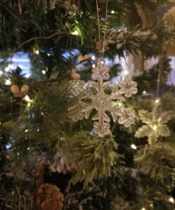 Kurt Adler C2683 2" Glass Iridescent Snowflake Ornaments, 12-Piece Set 40 71fG3Is9LPL