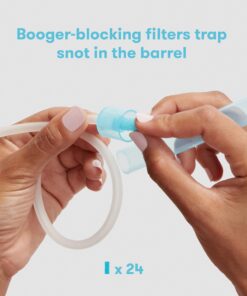 Frida Baby Nasal Aspirator NoseFrida the Snotsucker with 24 Extra Hygiene Filters NoseFrida Filter Bundle 23 71fGGEhrUEL