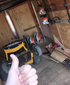 Buyers Products LT12 Landscape Trimmer Edger Locking Rack for Enclosed Trailers & Walls Holds 3 Yard Lawn Weed Whackers Tools, Pack of 1, Black Trimmer Rack 21 71fGTEqjQ7L