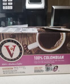 Victor Allen's Coffee 100% Colombian, Medium Roast, 80 Count, Single Serve Coffee Pods for Keurig K-Cup Brewers 80 Count (Pack of 1) 31 71fGoR6P73L