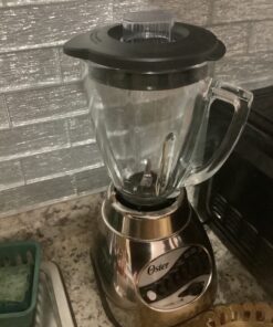 Oster Core 16-Speed Blender with Glass Jar, Black, 006878. Brushed Chrome , 40 Ounce 25 71fGwrk119L
