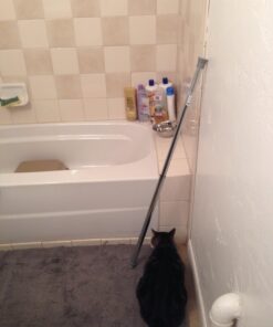 Zenna Home 502S Stall Adjustable Tension Shower Rod, Size-27 to 40", Chrome Stall Size - 27" to 40" 19 71fHM875h3L