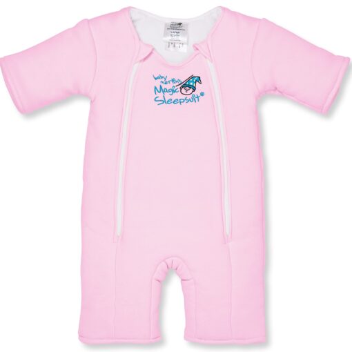 Baby Merlin's Magic Sleepsuit - 100% Cotton Baby Transition Swaddle - Baby Sleep Suit 3-6 Months Pink