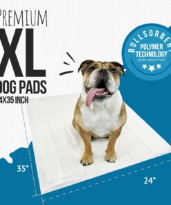 Alternative view of Bulldogology Puppy Pee Pads XL with Adhesive Sticky Tape - Extra Large Dog Training Wee Pads (24x35) 6 Layers with Extra Quick Dry Bullsorbent Polymer Tech (40-Count, White) 40-Count