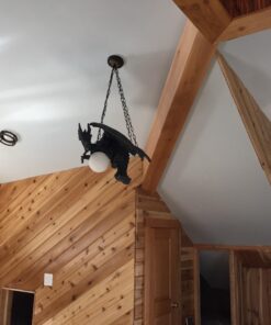 Design Toscano Nights Fury Dragon Gothic Decor Hanging Light Fixture, 21 Inch, Greystone 23 71fJBeLUiXL