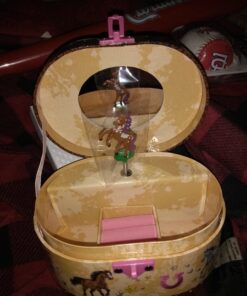 Hot Focus Dashing Horse Oval Shaped Musical Jewelry Box 18 71fJeuIzB1L
