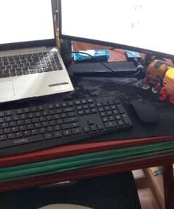 Wireless Keyboard and Mouse Combo, Lovaky 2.4G Full-Sized Ergonomic Keyboard Mouse, 3 DPI Adjustable Cordless USB Keyboard and Mouse, Quiet Click for Computer/Laptop/Windows/Mac (1 Pack, Black) 1 Pack 35 71fK1T6FsoL