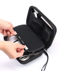 Smatree Hard Case Compatible for Apple14&16inch MacBook Pro's Pencil,Magic Mouse,Magsafe Power Adapter,BeatsX, Monster Magnetic Charging Cable,Travel MacBook Pro Accessories Organizer Bag,Black Black 48 71fKEQCFnPL