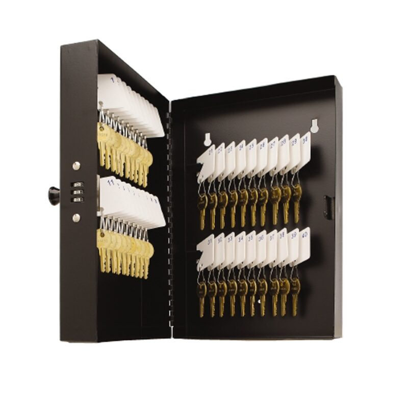 Catalog 8 STEELMASTER 40-Key Cabinet with Combination Lock, Black (201204004)