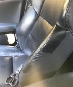 MastaPlasta Original Self-Adhesive Leather Repair Patch - Black 11" x 8" (28 x 20 cm), Instant Upholstery-Quality Scratch & Tear Repair for Sofas, Car Interiors, Bags, Vinyl & More A Black Leather 57 71fKcSfObuL