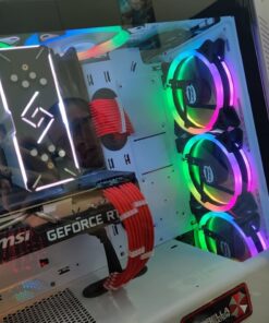 upHere 120mm RGB Case Fan Fan,Quiet Edition High Airflow LED Case Fan for PC Cases-3 Pack,RGB123-3 22 71fLiO9AYfL