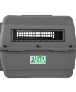 Petmate Sky Kennel Pet Carrier, 28 Inch, Made in USA 24.3"L x 18.3"W x 19.5"H 42 71fLpCnI74L