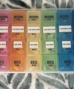 VMVN Pill Box 7 Day, Large Pill Cases Organizers,Weekly Pill Container AM/PM Medicine Organizer,Removable 4 Times a Day Pill Holder Medium 18 71fLsBcS4wL