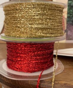 May Arts Ribbon, Red Metallic String 3 71fMBShaTjL