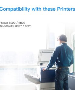 LxTek Remanufactured Toner Cartridge Replacement for Xerox WorkCentre 6027 6025, Phaser 6022 6020 (1 Black 106R02759, 1 Cyan 106R02756, 1 Magenta 106R02757, 1 Yellow 106R02758, 4 Pack) 17 71fMZK5pAsL