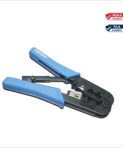 TRENDnet Crimping Tool, Crimp, Cut, And Strip Tool, For Any Ethernet or Telephone Cable, Built-In Cutter And Stripper, 8P-RJ-45 And 6P-RJ-12, RJ-11, All Steel Construction, Black, TC-CT68 29 71fMaEj1e L