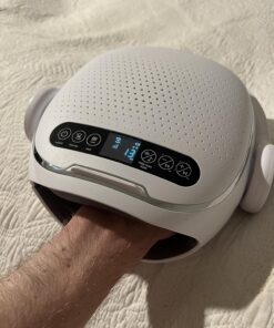 Snailax Upgraded Hand Massager with Heat, Compression, Cordless Hand Massager TooL for Arthritis and Carpal Tunnel, White Noise Machine, Night Light, Bluetooth Speaker, Gifts for Women,Men,App Control Upgraded 423APP 44 71fMl18KGL