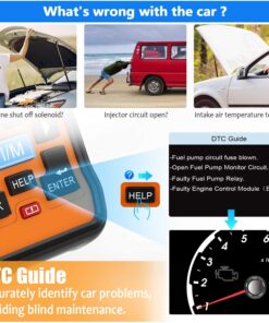 FOXWELL NT301 OBD2 Reader and FOXWELL BT705 12V 24V Auto Battery Tester 11 71fNYrmaB9L