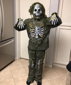 Fun World boys Skeleton Zombie Large 12 - 14 As Shown 15 71fOsQyFRyL