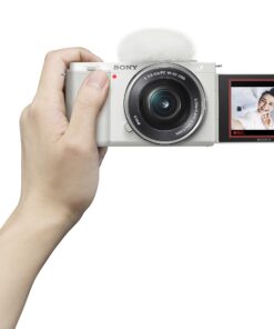 Sony Alpha ZV-E10 - APS-C Interchangeable Lens Mirrorless Vlog Camera Kit - White w/16-50mm Base 28 71fQ94LNxvL
