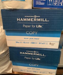 Hammermill Printer Paper, 20 Lb Copy Paper, 8.5 x 11 - 3 Ream (1,500 Sheets) - 92 Bright, Made in the USA, 500 Count (pack of 3) 500 Count (pack of 3) Letter (8.5x11) 38 71fQb7U3EgL