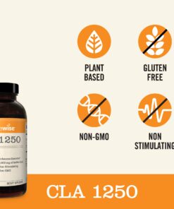 NatureWise CLA 1250 Support Exercise Naturally (2-Month Supply), Support Fitness goals, Supports healthy energy levels 180 Count 180 Count (Pack of 1) 24 71fQe8hJgwL