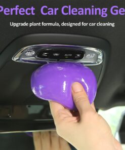 Car Cleaning Gel for Car Cleaning Kit Car Slime for Cleaning Car Putty Car Cleaning Putty for Car Interior Cleaner Dust Gel Cleaner for Car Detailing Kit Car Accessories Keyboard Cleaner (Purple) Purple 17 71fR3HDcb9L