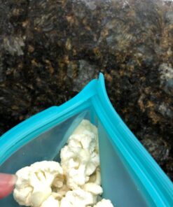 Stasher Reusable Silicone Storage Bag, Food Storage Container, Microwave and Dishwasher Safe, Leak-free, Snack, Aqua 26 71fRafjDtdL