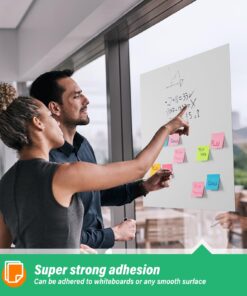 CREGEAR Chart Paper for Teachers, Easel Pad Flip Chart Paper 20 x 23 Inches, Easel Paper Pad for White Board with 10 Colorful Markers 6 Sticky Note Pads, 30 Sheets/Pad, 2 Pads 17 71fRslfq1fL