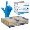 Dynarex Safe-Touch Disposable Nitrile Exam Gloves, Powder-Free, Latex-Free, Touchscreen Friendly, Used by Professionals, Blue, Medium, 1 Case, 10 Boxes of 100 Gloves 1000 4 71fS4jH4XNL