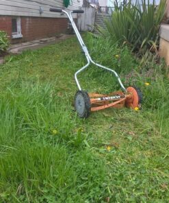 American Lawn Mower Company 1204-14 14-Inch 4-Blade Push Reel Lawn Mower, Red 14-Inch, 4-Blade 49 71fS6EkHCkL