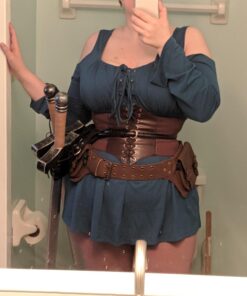 MASTER USA – Universal Leather Sword Frog – Steel Hardware, Adjustable Lacing for Proper Fit, Designed to Fit a Wide Variety of Swords and Scabbards – Fantasy, Historical, Cosplay – PK-6182 38 71fSGmVPRaL