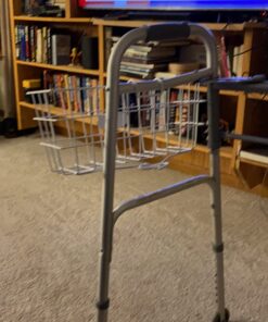 Drive Medical 10200B Walker Basket with Plastic Cup Holder, White 39 71fSui6ghLL