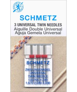 SCHMETZ Twin (130/705 H ZWI BR) Sewing Machine Needles - Carded - Assortment 1 Count (Pack of 1) 3 71fThXajjmL