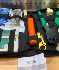 SGILE 9-in-1 Portable Crimping Tool Kit, 8P8C 6P6C 4P4C Connectors, RJ11/RJ12/RJ45 Cat5 Cat5e Network/Phone Cable Tester, Black 27 71fUNbWO4rL