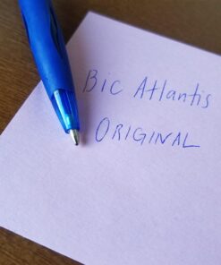 BIC Glide Retractable Ball Pen, Medium Point (1.0 mm), Blue, Comfortable Rubber Grip for Smooth Writing, 12-Count 12 Count (Pack of 1) 19 71fV0VT2t2L