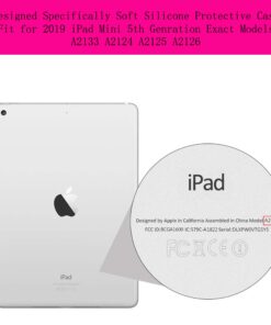 Alternative view of ACEGUARDER Shockproof Kid case for iPad Mini 5 Case 2019 New iPad Mini ACEGUARDER Full Body Protective Premium Soft Silicone Cover with Adjustable Kickstand Candy Pink 1